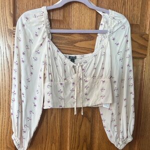 Wild Fable Long Sleeve Crop Shirt